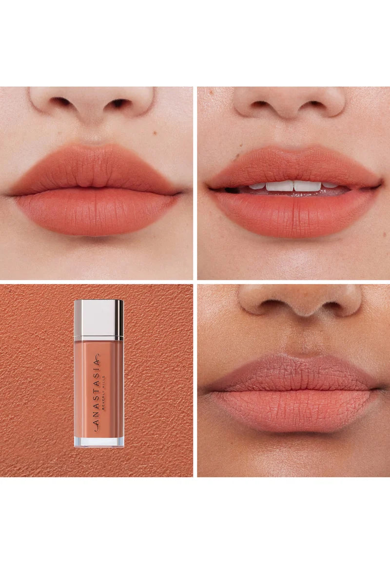 Anastasia peach amber velvet liquid lipstick